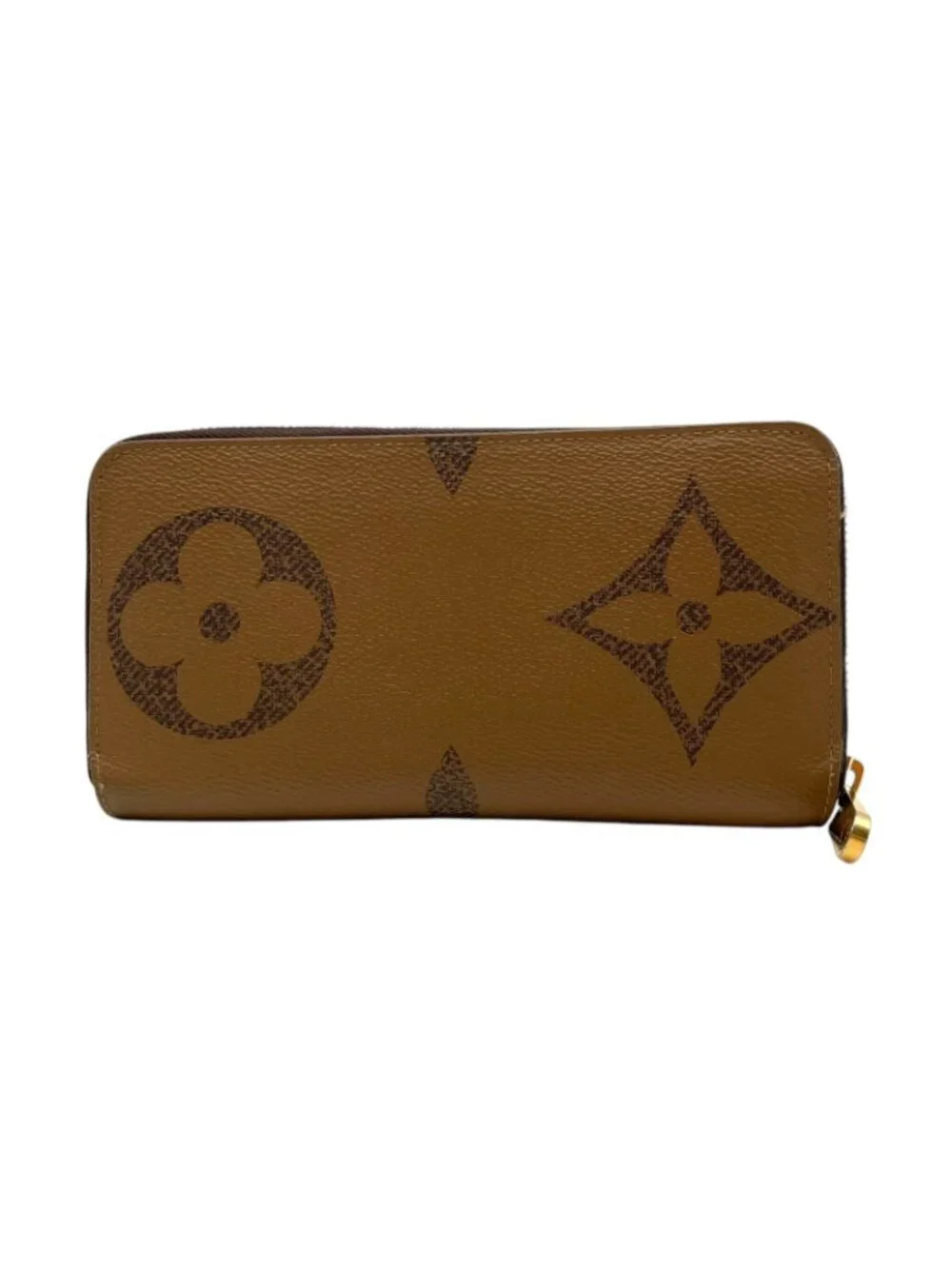 Louis Vuitton Zippy Wallet Monogram Giant Reverse Zip Around Brown